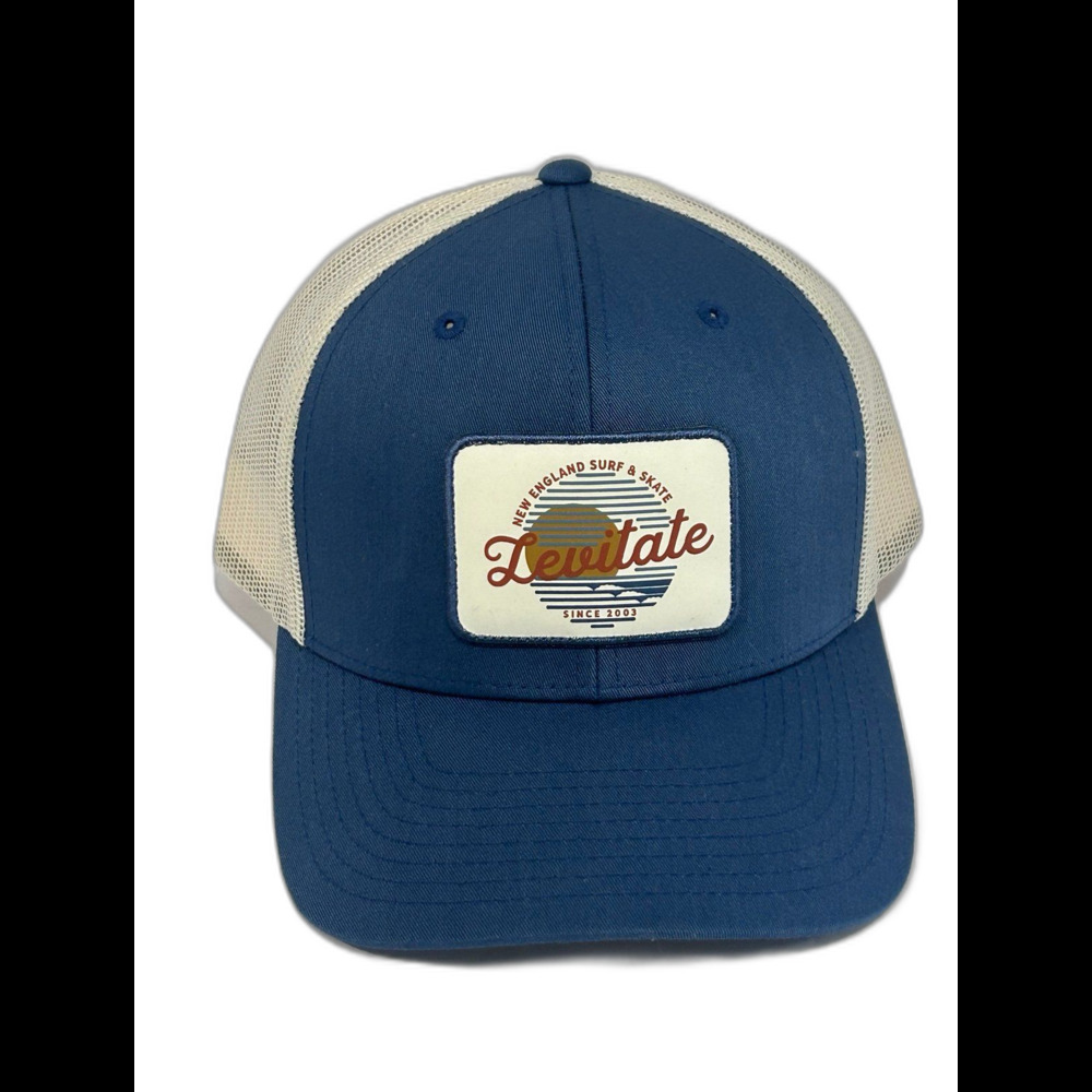 Levitate Surf Shop New England Surf & Skate 2 Tone Snapback Truckers Cap LNWOT